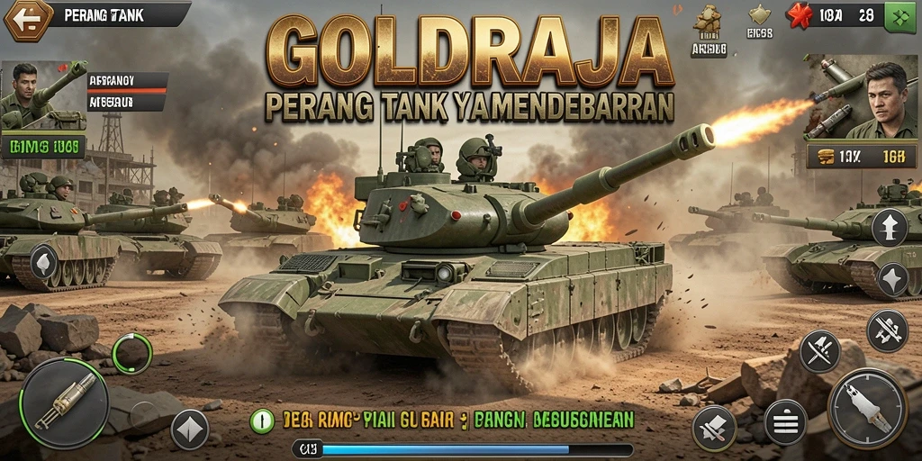 Antarmuka menarik dengan fungsi Perang Tank yang intuitif.
