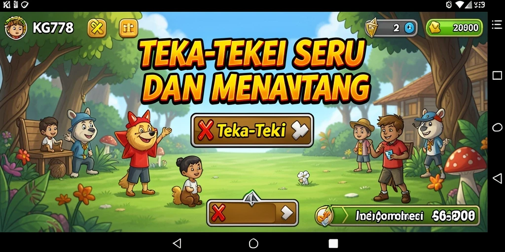 Antarmuka interaktif permainan Teka-Teki KG778 yang menarik.