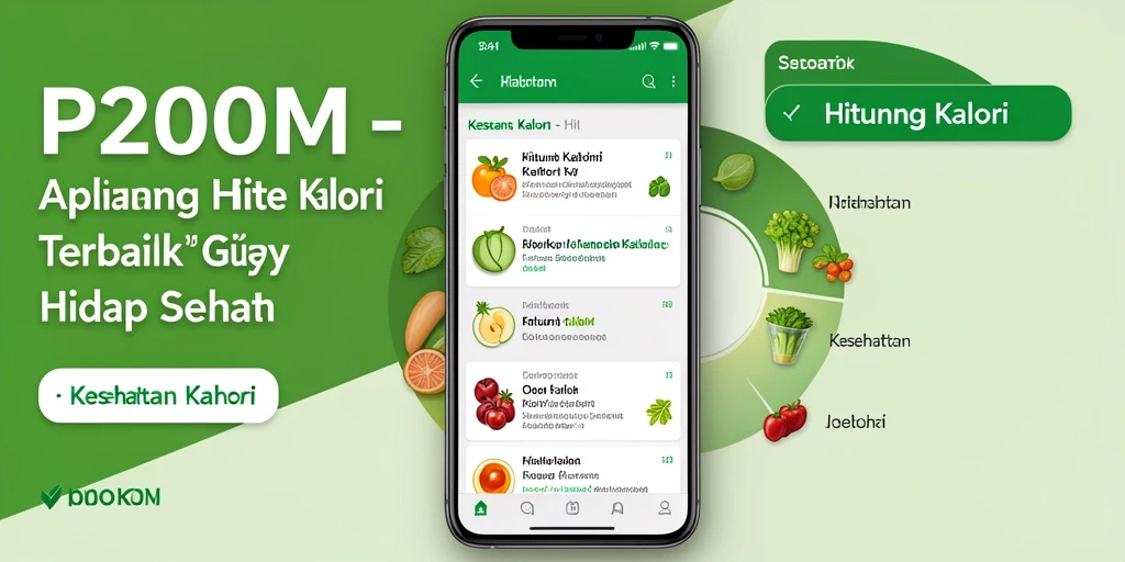 Tangkapan layar utama P200M menunjukkan fitur Hitung Kalori yang informatif.