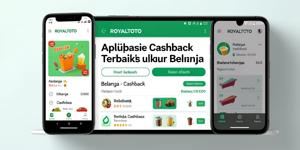 Tampilan antarmuka aplikasi ROYALTOTO dengan fitur Cashback yang menarik.