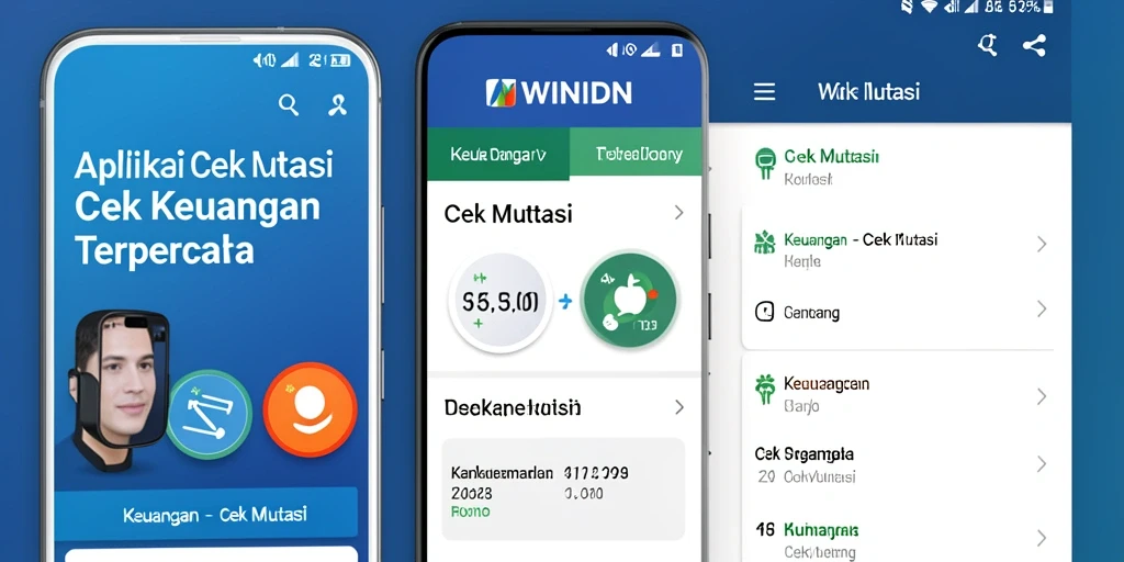 Tampilan antarmuka mutasi rekening WINIDN yang sederhana dan intuitif.